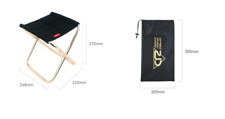 Outdoor Folding Chair - 7075 Aluminum Fishing Stool