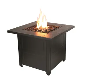 Outdoor Propane Gas Stamped Tile Firepit Table GAD1499M