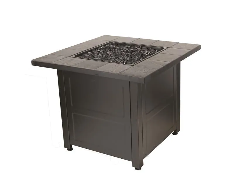 Outdoor Propane Gas Stamped Tile Firepit Table GAD1499M
