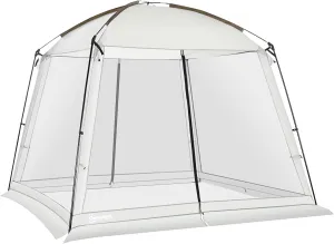 Outsunny 10' x 10' Screen House Room, UV50  Screen Tent with 2 Doors and Carry Bag, Easy Setup, for Patios Outdoor Camping Activities