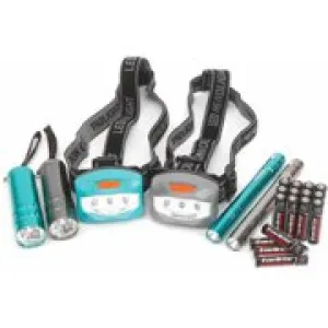 Ozark Trail 6-Piece Led Flashlight and Penlight and Headlamp Combo