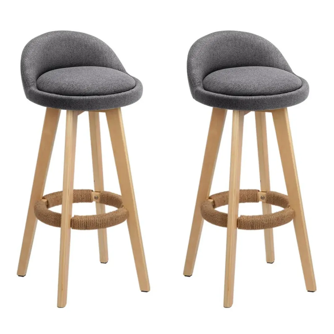 Paedia PU Leather Backrest Bar Stools