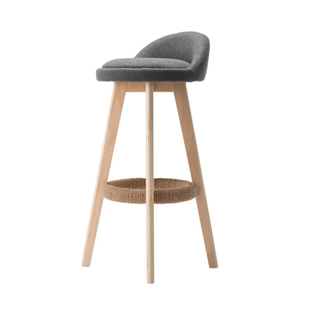 Paedia PU Leather Backrest Bar Stools
