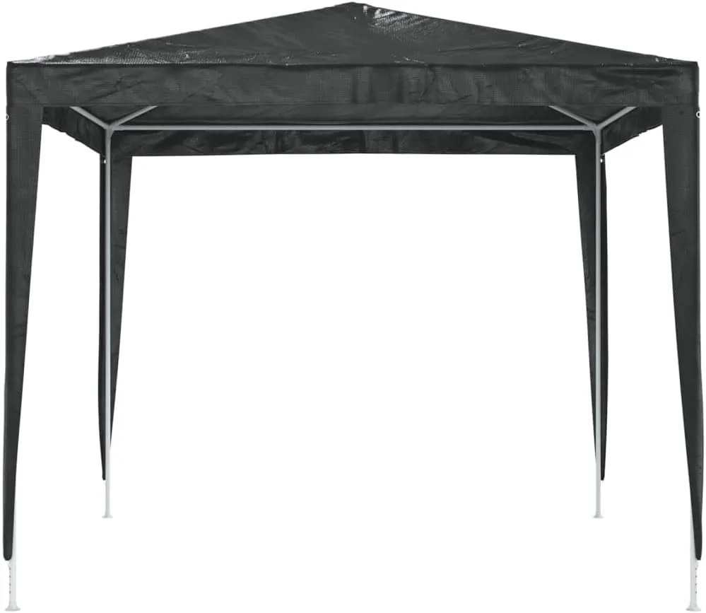 Party Tent with Water & UV Blocking Function,Iron Frame for Outdoor,Backyard,Lawn,Anthracite Polyethylene,Steel 8.2 x 8.2 Ft
