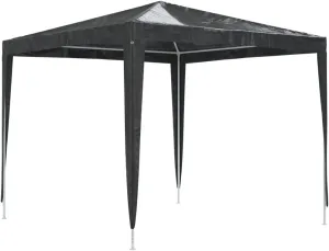 Party Tent with Water & UV Blocking Function,Iron Frame for Outdoor,Backyard,Lawn,Anthracite Polyethylene,Steel 8.2 x 8.2 Ft