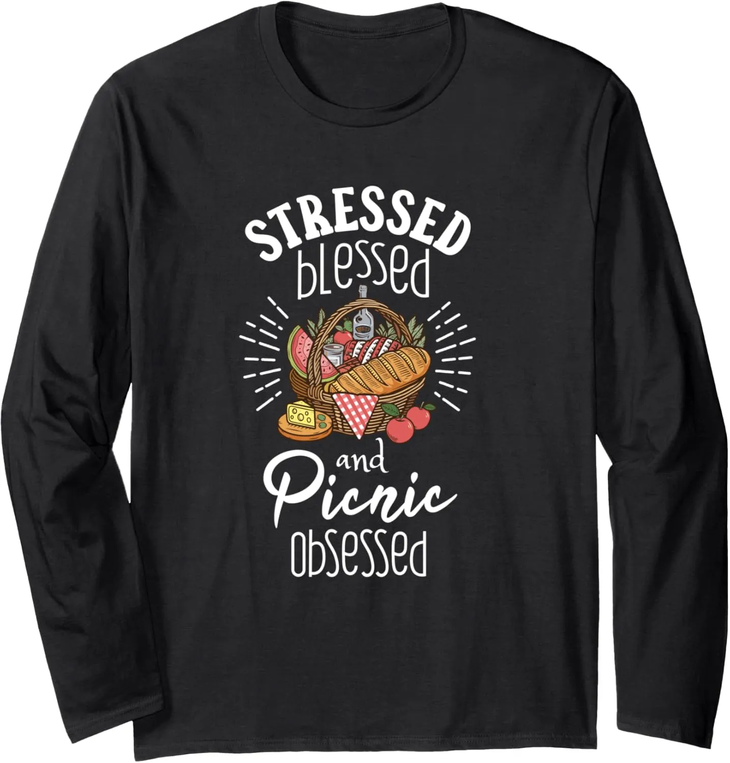 Picnicking Lover - Funny Picnic Park Lake Party Camping Trip Long Sleeve T-Shirt