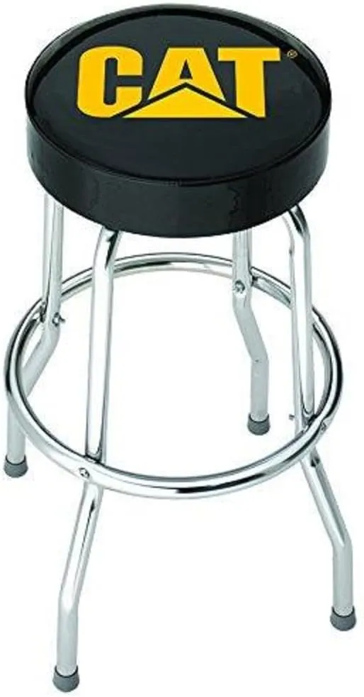 Plasticolor 004776R01 Caterpillar CAT Logo Garage Stool , Black