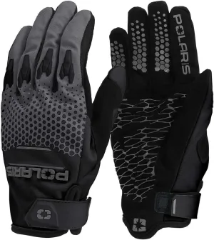 Polaris Throttle Off Road Adult Gloves, Knuckle Protection, Silicone Finger Grips, Black - Part 2865383