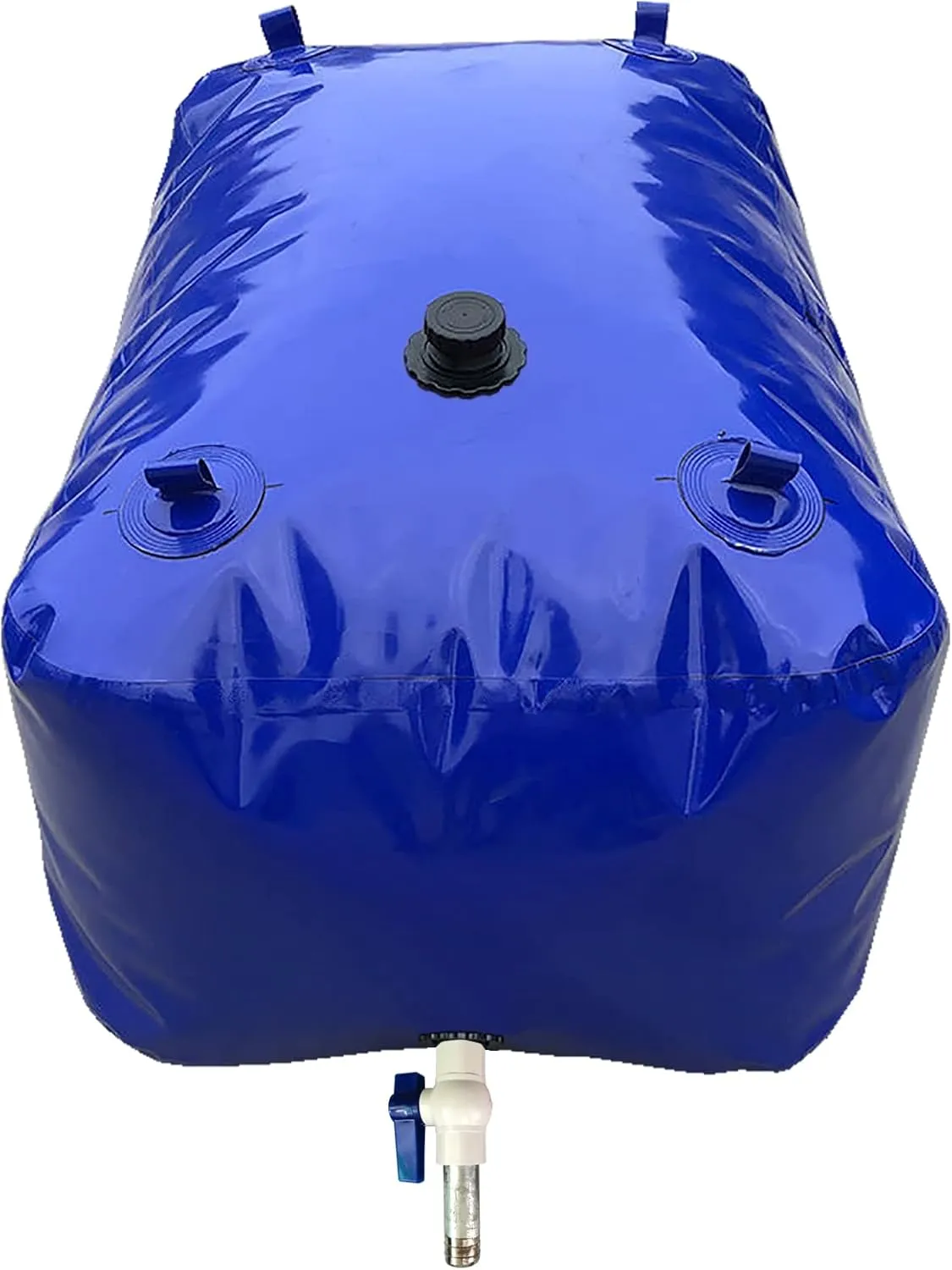 Portable 100 Gallon Water Tank Collapsible Storage Container Bag Bladder Bob 400L with Valve for Camping RV Drought-Resistant Fire-Fighting Agricultural Outdoor Construction Watering