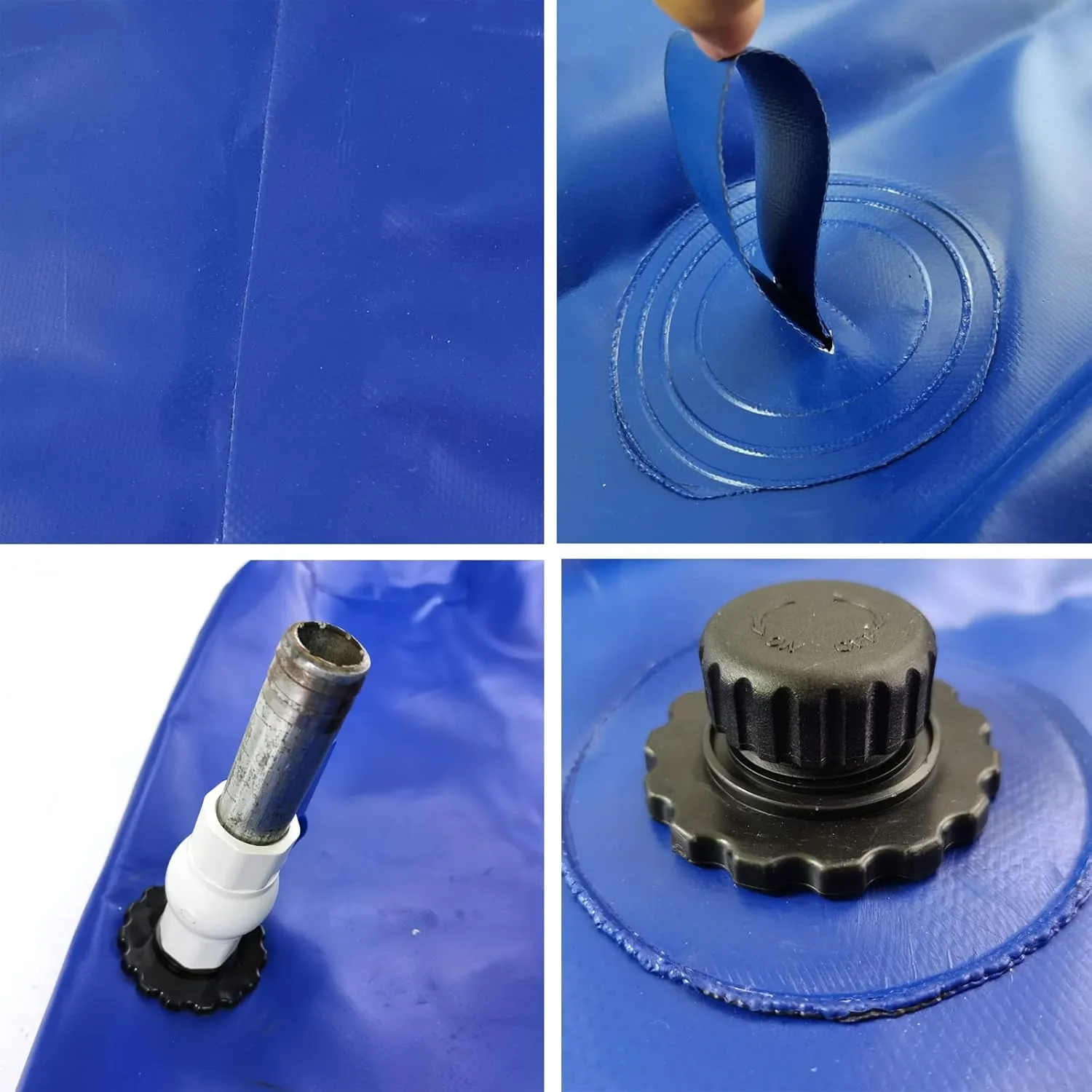 Portable 100 Gallon Water Tank Collapsible Storage Container Bag Bladder Bob 400L with Valve for Camping RV Drought-Resistant Fire-Fighting Agricultural Outdoor Construction Watering