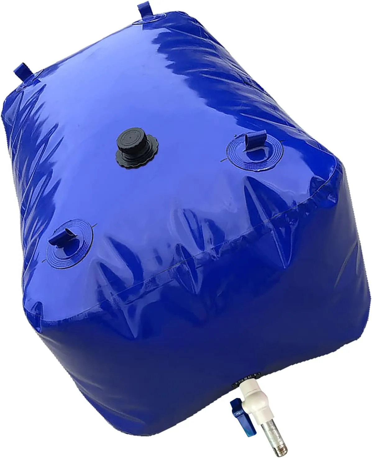 Portable 264 Gallon Water Tank Collapsible Storage Container Bag Bladder Bob 1000L with Valve for Camping RV Drought-Resistant Fire-Fighting Agricultural Outdoor Construction Watering