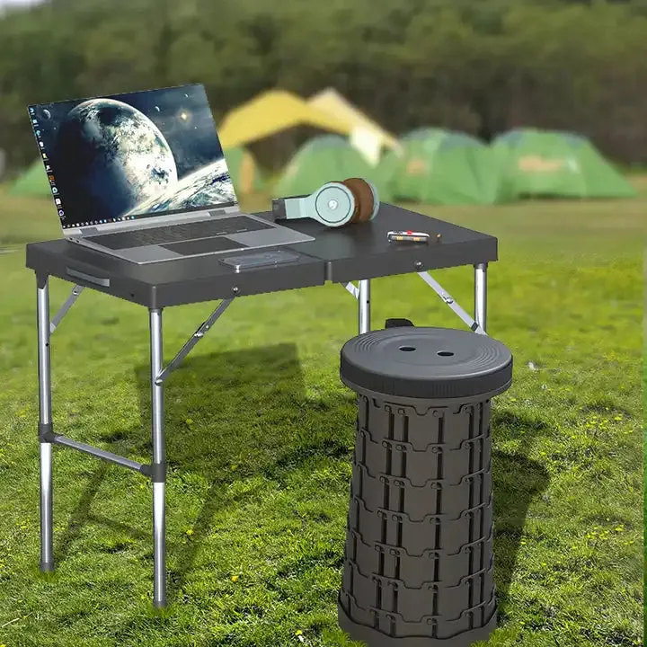 Portable Camping Table Folding Dining Table With Chair