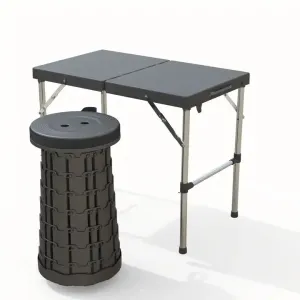 Portable Camping Table Folding Dining Table With Chair
