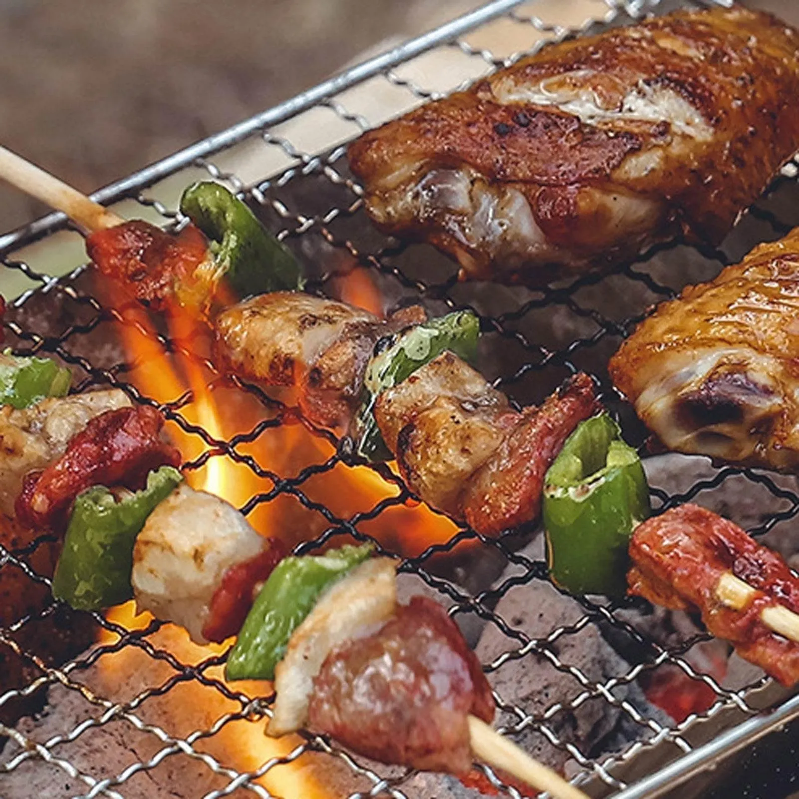 Portable Charcoal Grill - Foldable Camping BBQ Tool