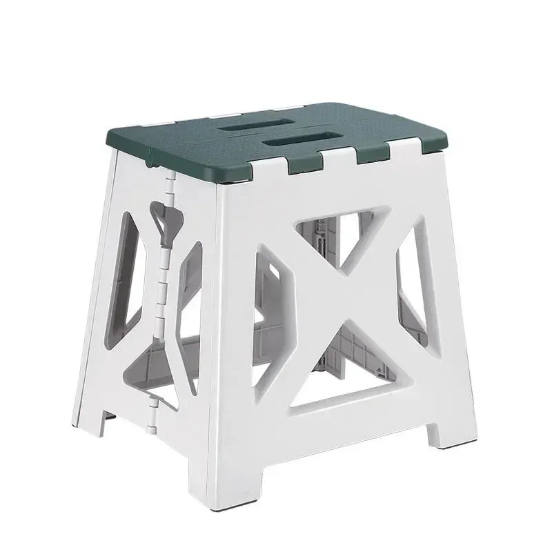 Portable Plastic Folding Stool Outdoor Camping Stool Chair Seat Home Bathroom Kitchen Garden Camping Kids Adults Chair