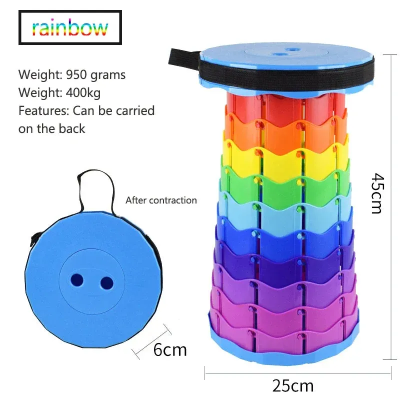 Portable Telescopic Folding Stool
