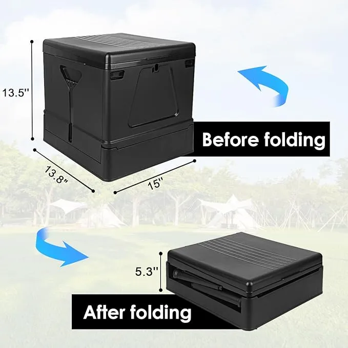 Portable Toilet for Adults Camping,Portable Travel Toilet with Lid,Foldable Portable Emergency Potty for Car/Outdoor Camp
