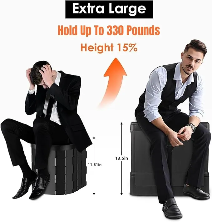 Portable Toilet for Adults Camping,Portable Travel Toilet with Lid,Foldable Portable Emergency Potty for Car/Outdoor Camp