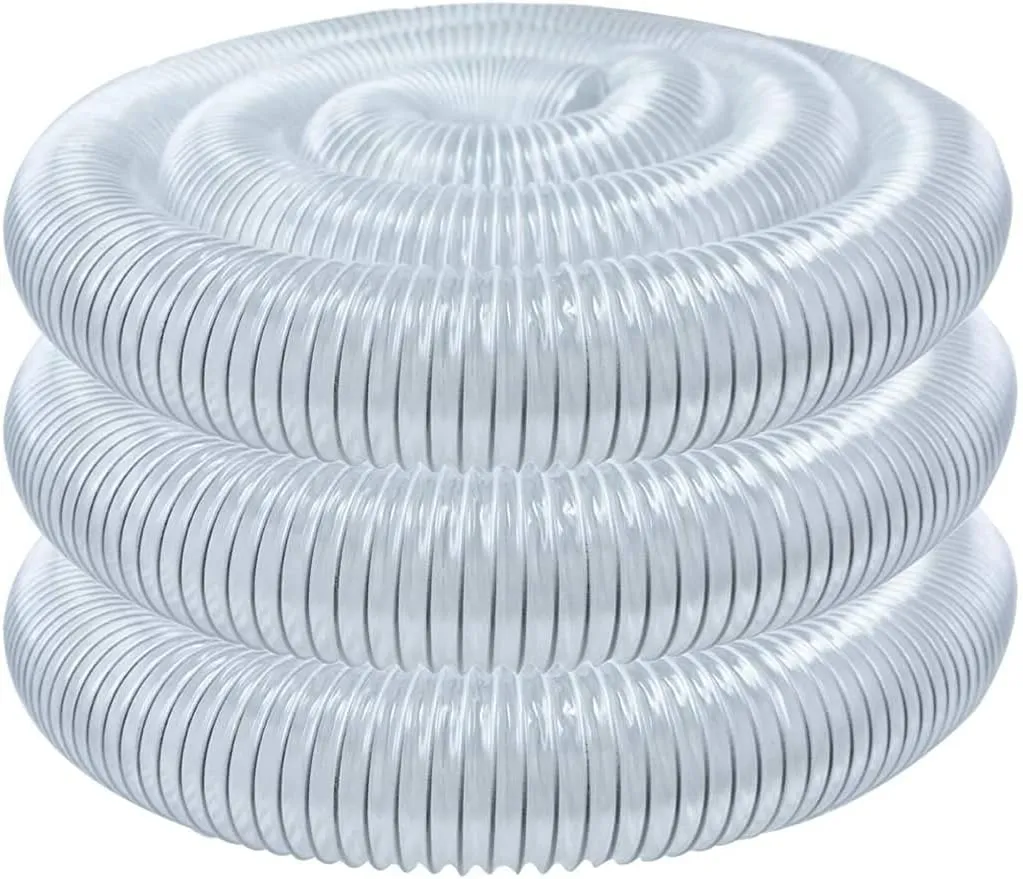 POWERTEC 4" x 20' Dust Collection Hose, 4 Inch Dust Collector Hose for Table Saw, Band Saw, Planer, Jointer, Woodworking and Wood Shop Dust Collection System (70143)
