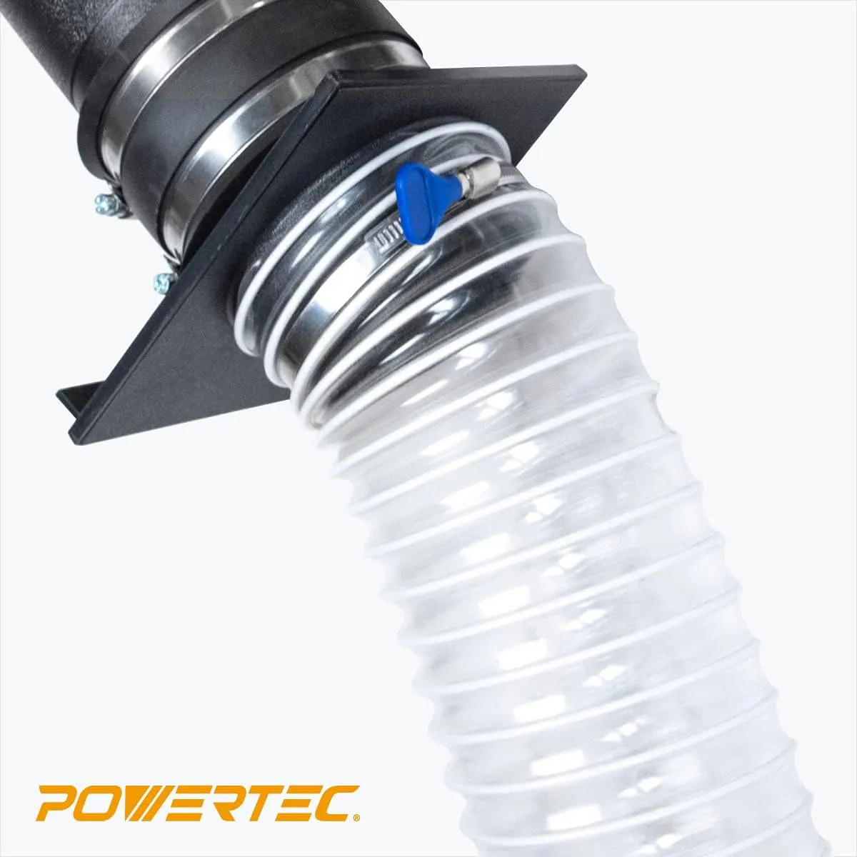 POWERTEC 6" x 20' Dust Collection Hose, 6 Inch Dust Collector Hose for Woodworking and Wood Shop Dust Collection System (70267)