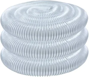 POWERTEC 6" x 20' Dust Collection Hose, 6 Inch Dust Collector Hose for Woodworking and Wood Shop Dust Collection System (70267)
