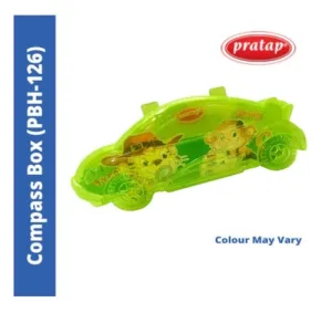 Pratap Racer Compass Transparent Pencil/Compass Box
