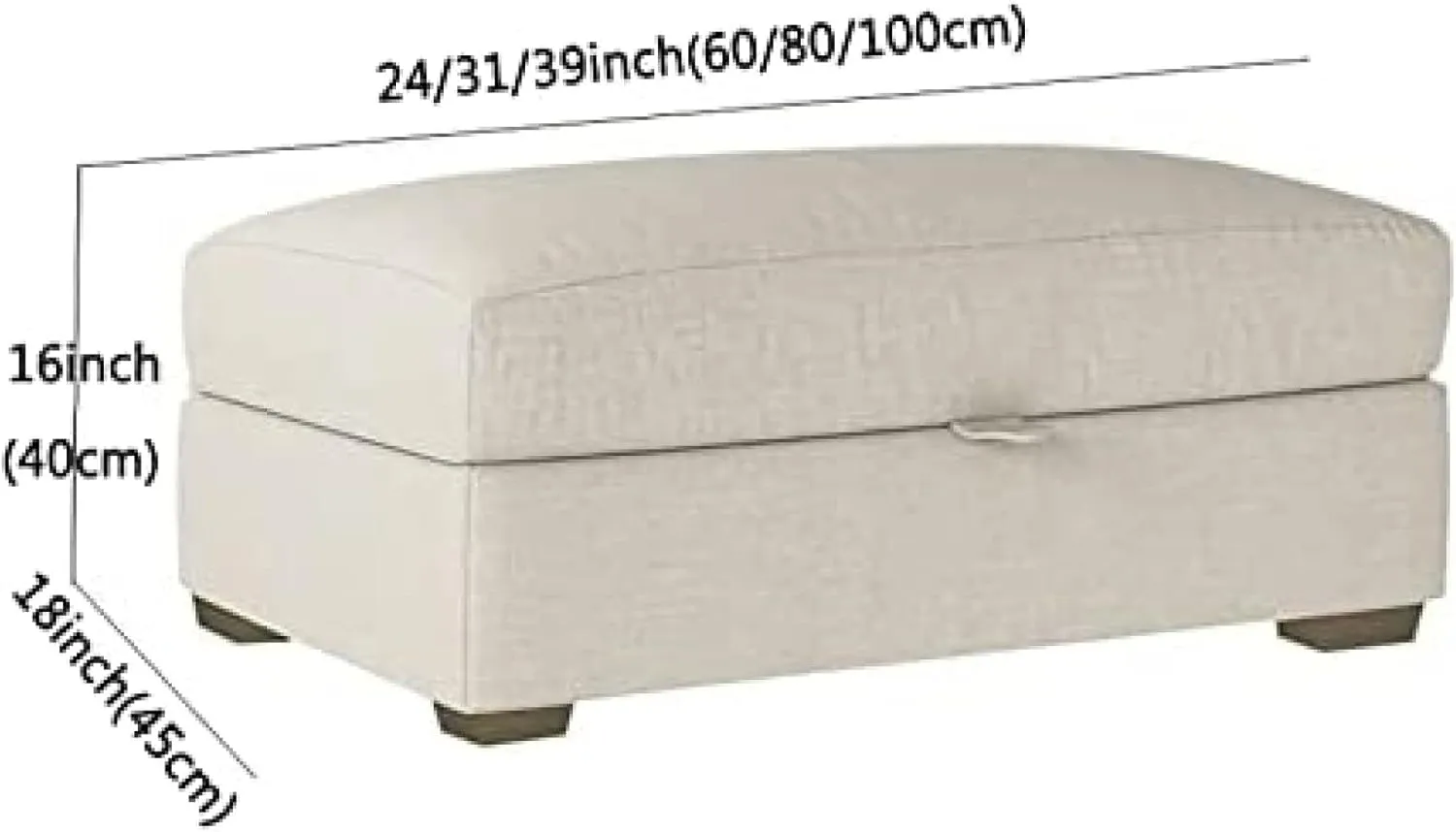 Premium Storage Shoe Stool,Bedroom Bench,Wooden Foot Stool with Storage,Living Room Shoe Stool,Yellow Linen,60X45X40Cm,Yellow Linen,80x45x40cm