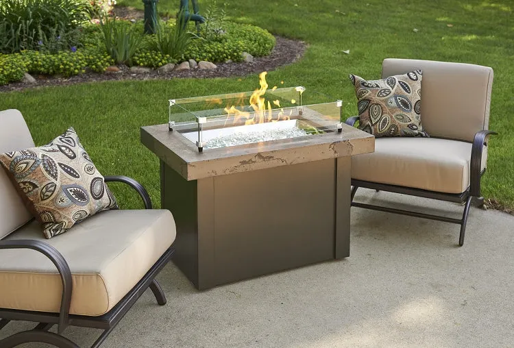 Providence Fire Pit Table - Stainless Steel Top