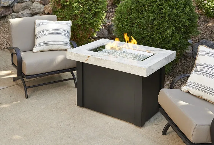 Providence Fire Pit Table - Stainless Steel Top