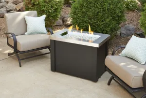 Providence Fire Pit Table - Stainless Steel Top