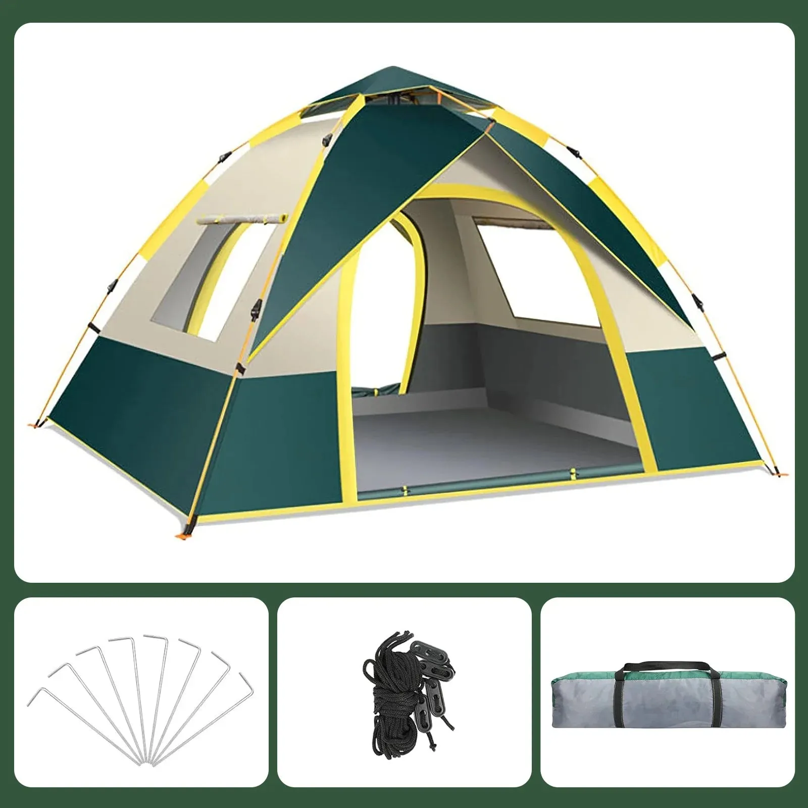Quick Opening Waterproof Camping Tent for 2 People