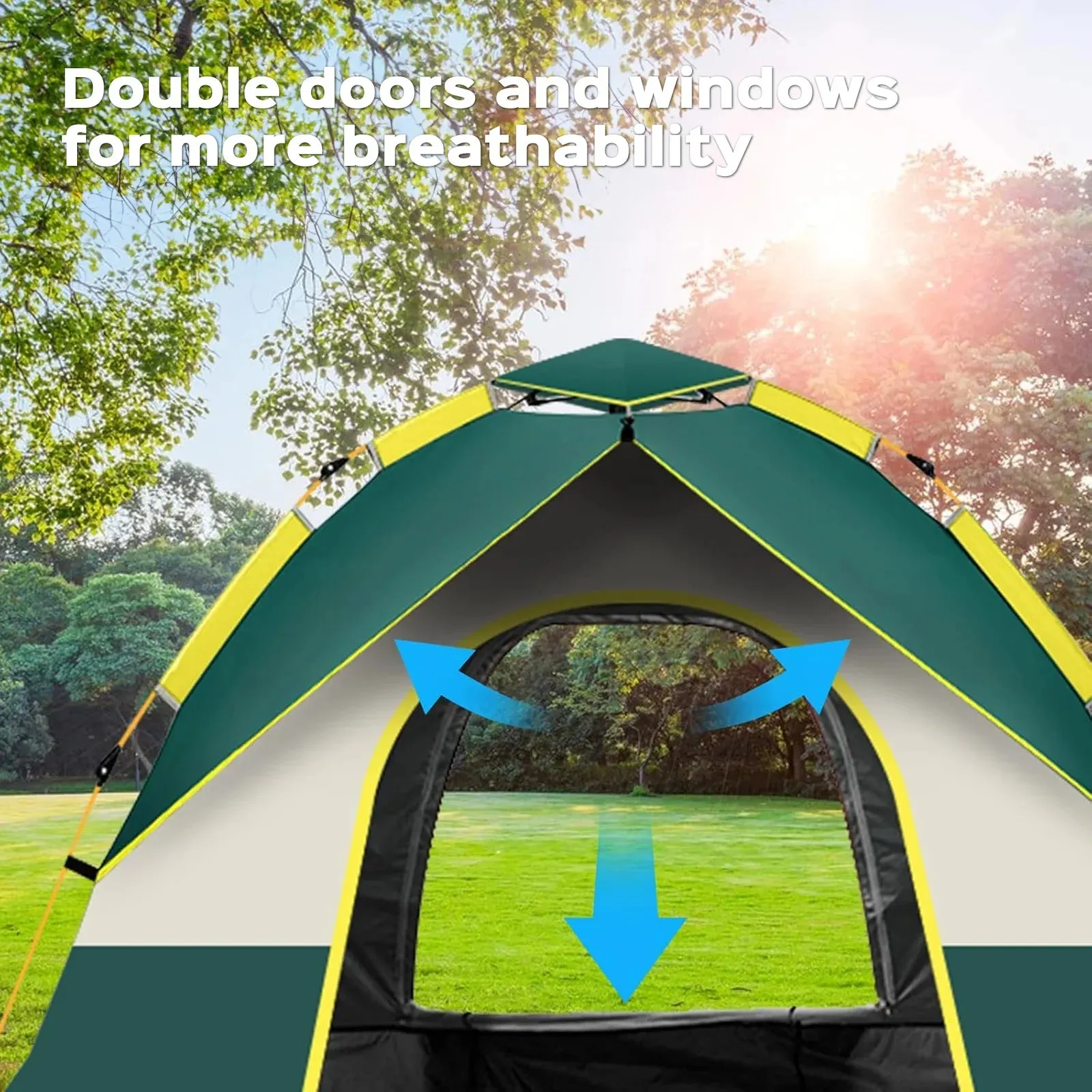 Quick Opening Waterproof Camping Tent for 2 People