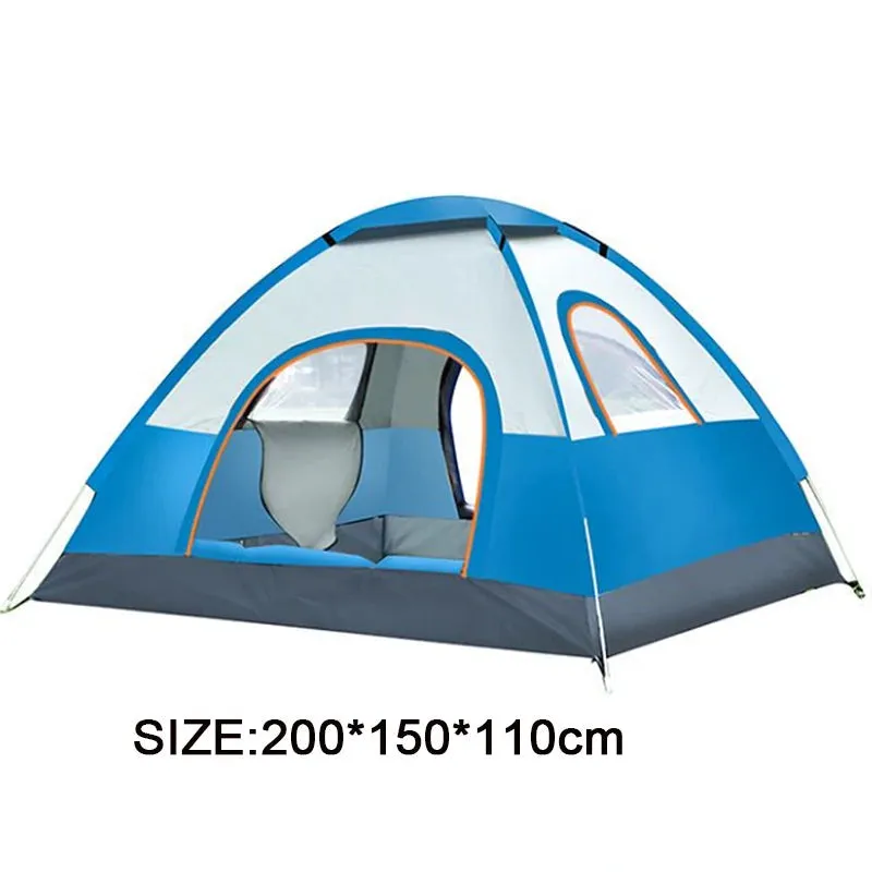 Quick Set 3-4 Person Camping Tent with Sunshade