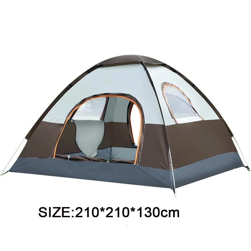 Quick Set 3-4 Person Camping Tent with Sunshade