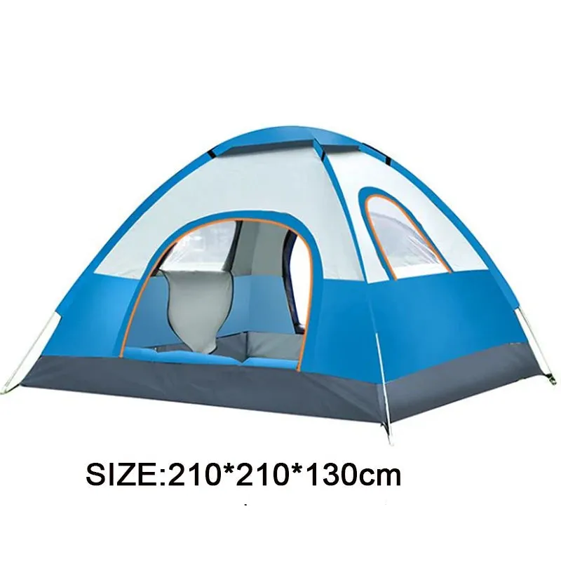 Quick Set 3-4 Person Camping Tent with Sunshade