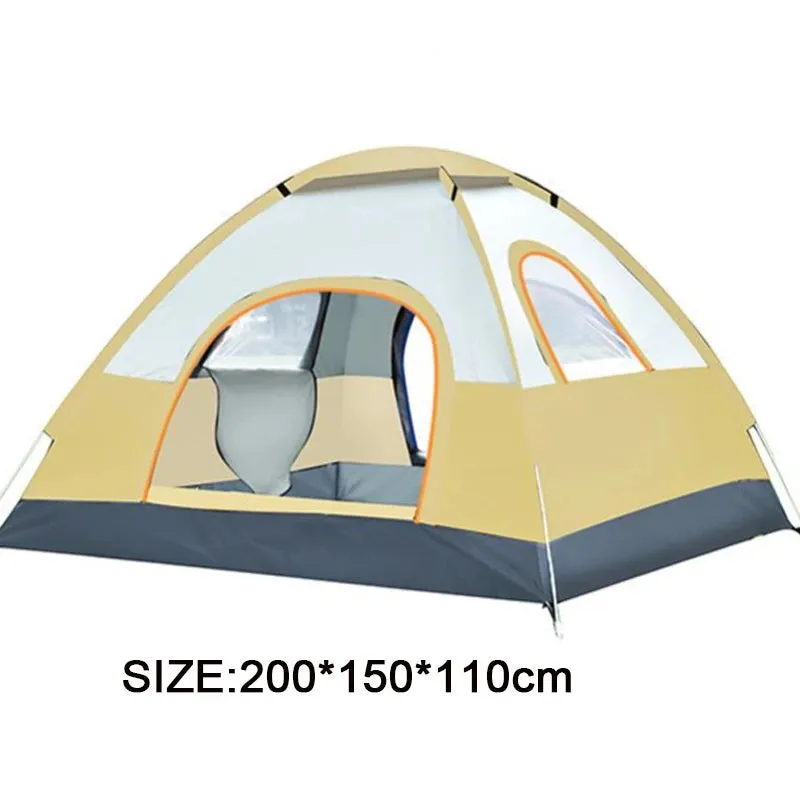 Quick Set 3-4 Person Camping Tent with Sunshade