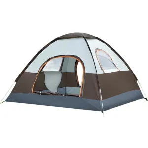 Quick Set 3-4 Person Camping Tent with Sunshade