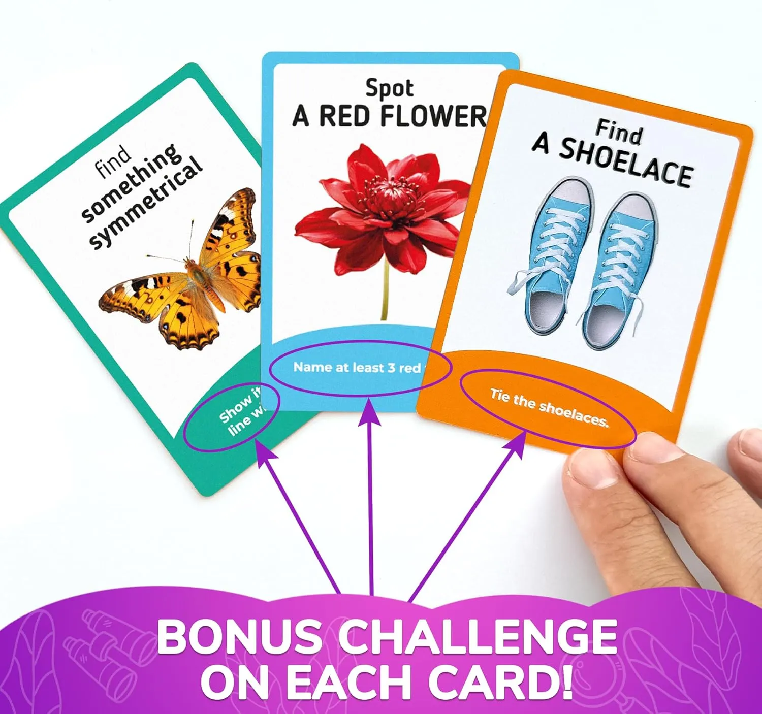 QUOKKA Scavenger Hunt for Kids Ages 4-8 - 250  Indoor Outdoor Activities for Kids Ages 6-8 - Camping Backyard Outdoor Games for 3-6 Year Olds - Pocket Travel Toys for Boys Girls and Family