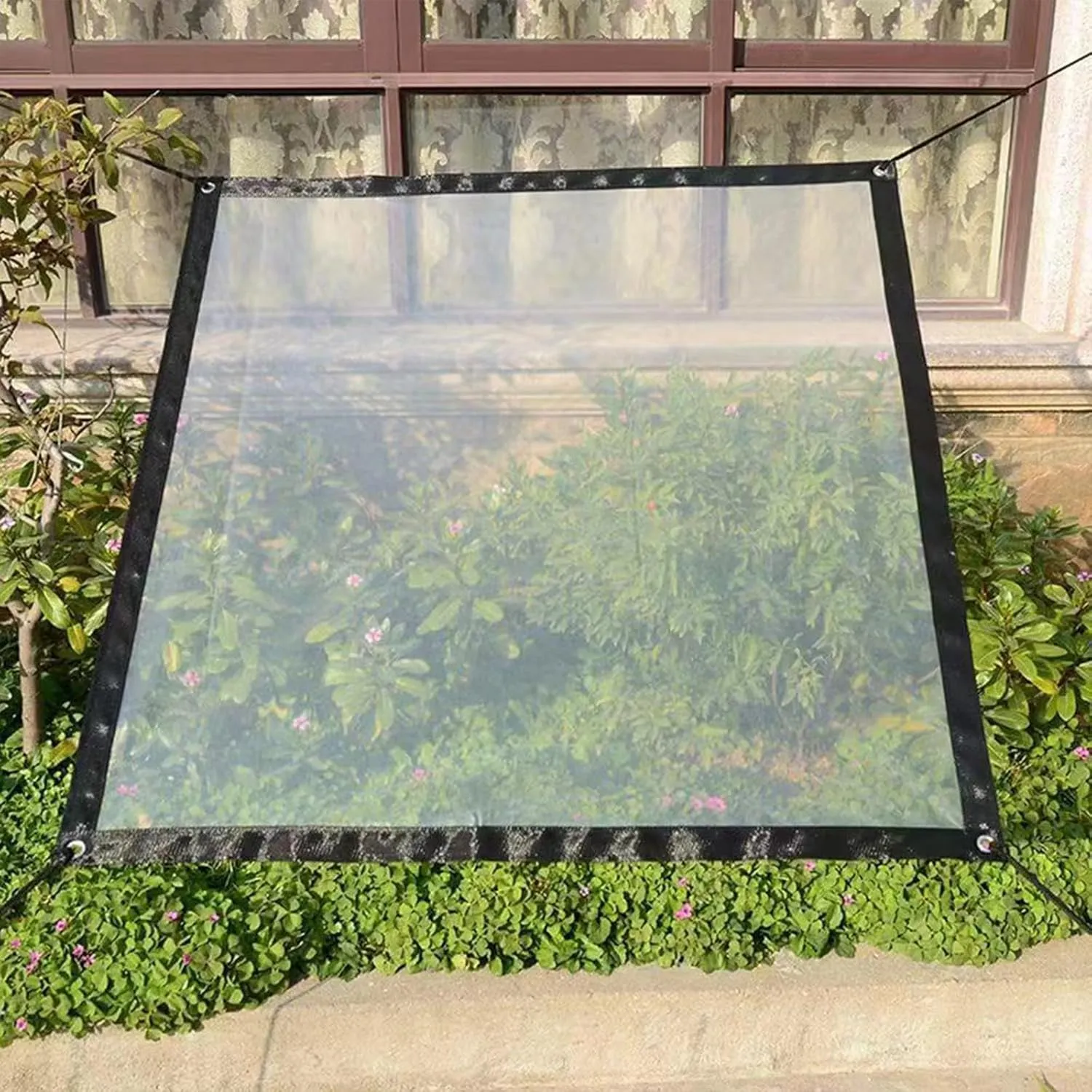 Reinforced Corner Tarps Waterproofed Outdoor Event Shelter Garden Plant Shed For Balconies And Garden