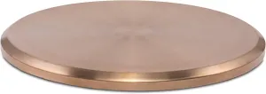 Reunion Tabletop Fire Pit Cover – 28.5" Durable 304 Stainless Steel Lid – Weather-Resistant Outdoor Fire Pit Protection – Converts Fire Pit into Table – Patio & Backyard Accessory, Gold
