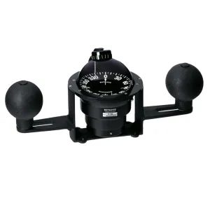 Ritchie Yoke Mounted Globemaster YB-600 Compass, 12V (Black Housing, 5 Degree Card)