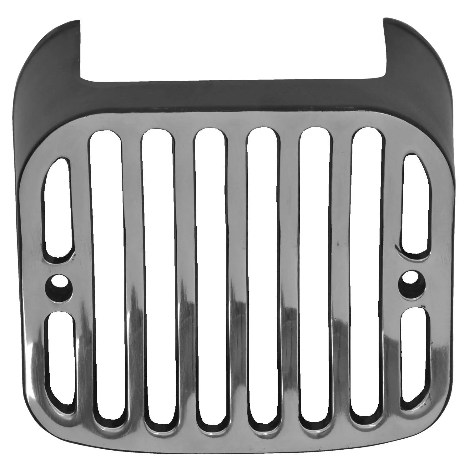 R.J.VON Premium  Headlight Grill Set for Hero Splender Pro & Plus,For All Models (BS3,BS4 & BS6) , (Chrome).