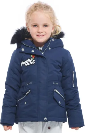 Rokka&Rolla Girls' Water-Resistant Winter Coat Warm Sherpa Fleece Lined Parka Jacket with Hooded Fur