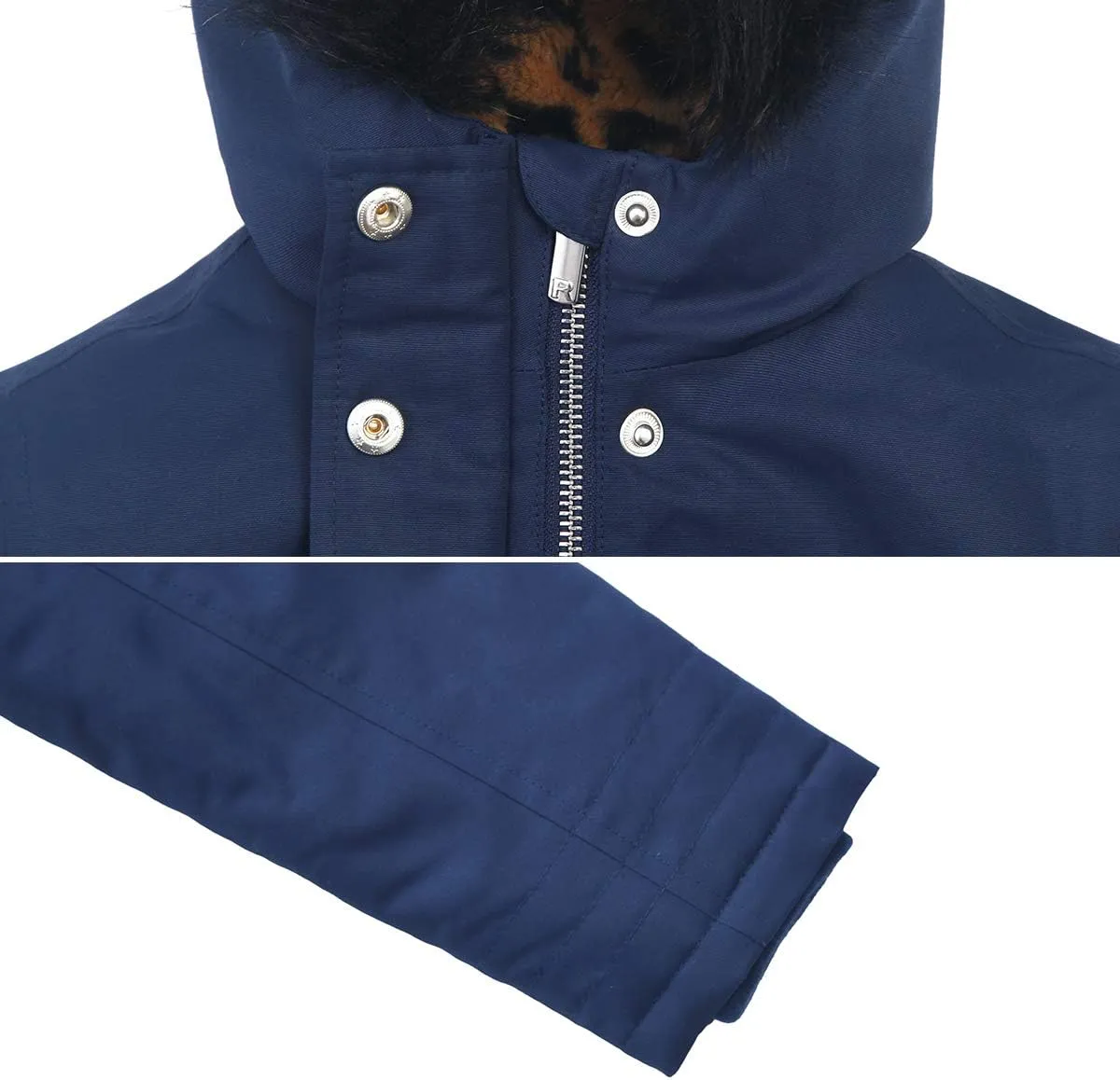 Rokka&Rolla Girls' Water-Resistant Winter Coat Warm Sherpa Fleece Lined Parka Jacket with Hooded Fur