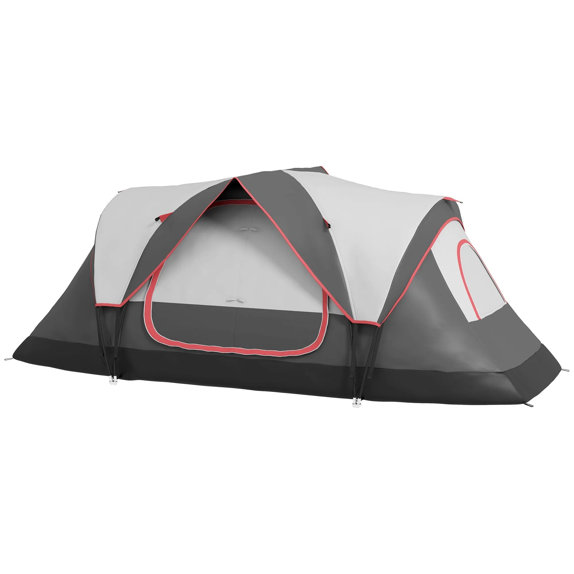Rootz 2 Room Camping Tent - Partition Tent - Family Outdoor Shelter - Rain Protection - 450cm x 215cm x 180cm