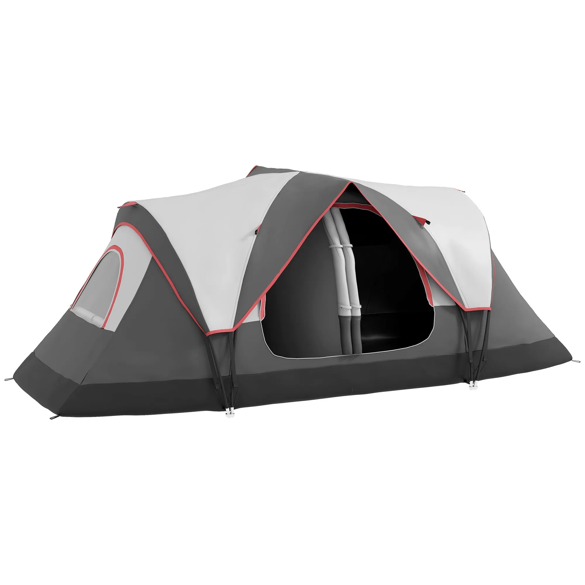 Rootz 2 Room Camping Tent - Partition Tent - Family Outdoor Shelter - Rain Protection - 450cm x 215cm x 180cm