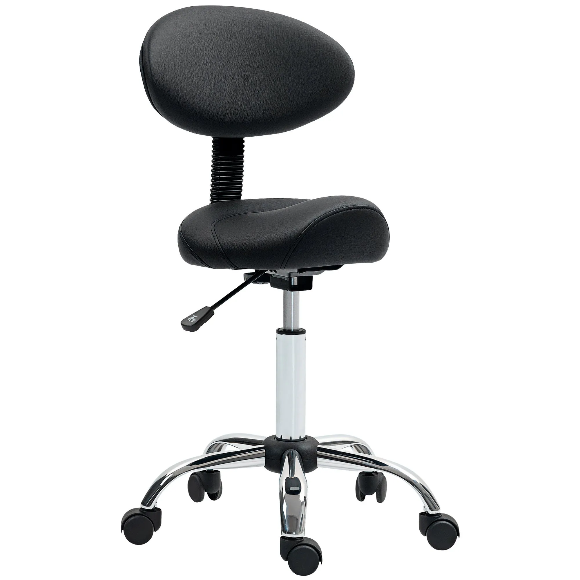 Rootz Roll Stool - Adjustable Height Chair - Spa Stool - Comfortable Foam Padding - 50cm x 50cm x 83-98cm