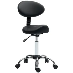 Rootz Roll Stool - Adjustable Height Chair - Spa Stool - Comfortable Foam Padding - 50cm x 50cm x 83-98cm