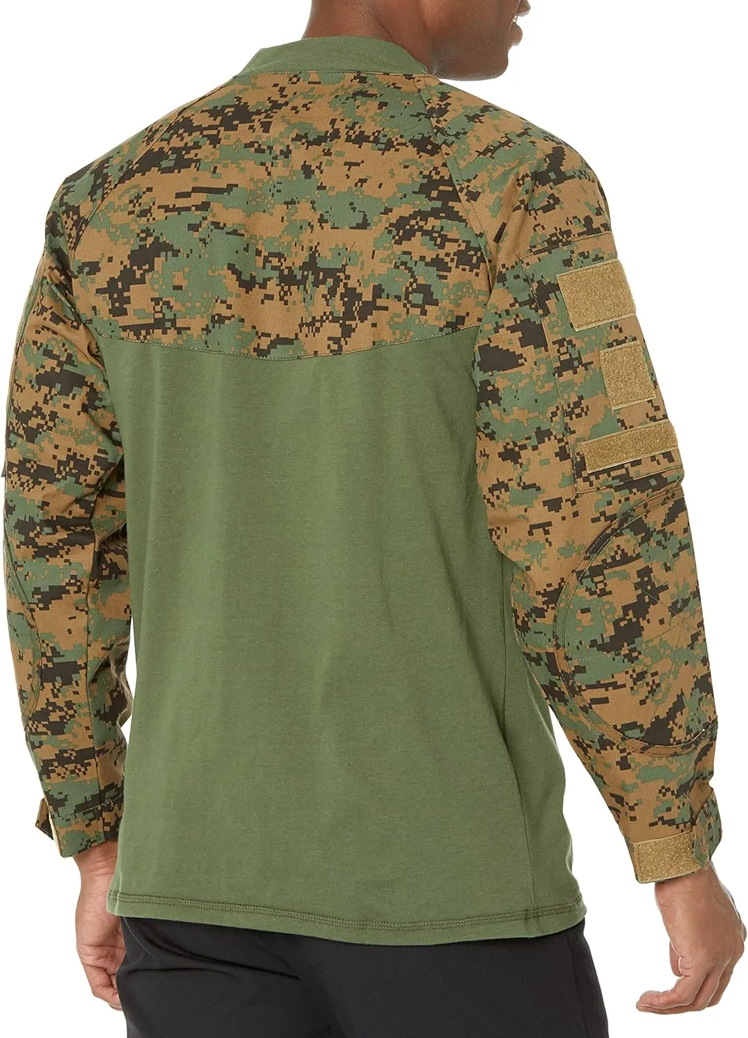 Rothco Tactical Combat Airsoft Shirt Lightweight Military Paintball Army Stretch Base Layer Top with Zip Pockets