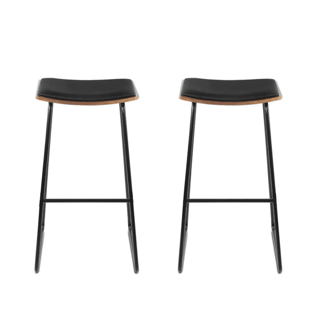 Rousa Backless PU Leather Bar Stools